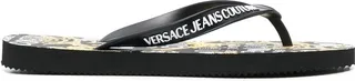 'Barocco' print flip flops