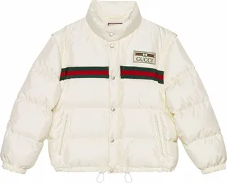 Logo-Patch Padded Bomber Jacket