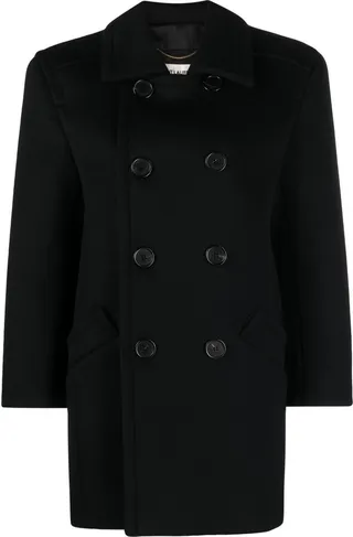 Double-Breasted Wool Coat