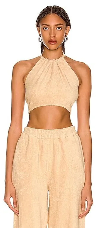TERRY Il Passo Halter Top in Beige
