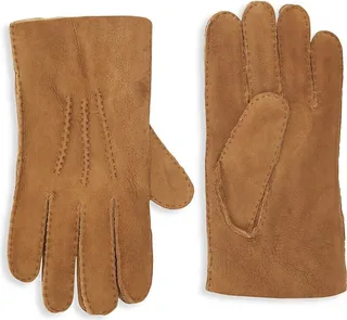Shearling-Lined Leather Gloves