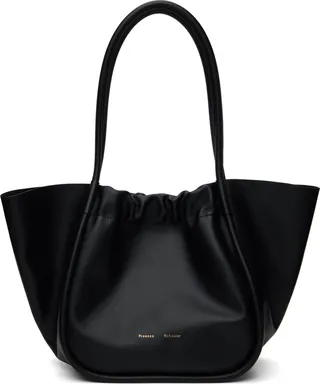 Proenza Schouler Black Large Ruched Tote