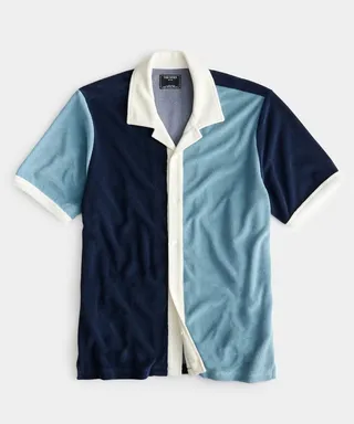 Terry Cabana Beach Polo in Classic Navy