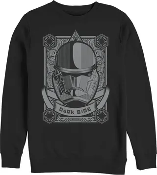 Men's Star Wars: The Rise of Skywalker Sith Trooper Playing Card Sweatshirt - Black - Large