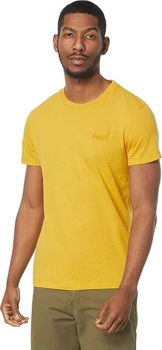 Superdry Essential Logo T-Shirt (Tumeric Marl) Men's Clothing