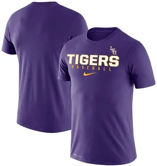 Men's Nike Purple Lsu Tigers Baseball Legend Performance T-shirt