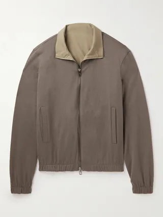 Reversible Windmate Storm System® Shell and Cashmere Bomber Jacket