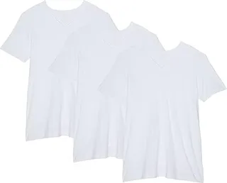 2(X)IST 3-Pack ESSENTIAL Jersey V-Neck T-Shirt (White New Logo) Men's T Shirt