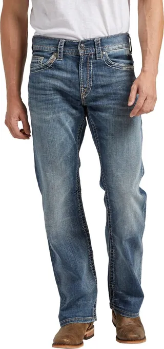 Silver Jeans Co. Men's Zac Relaxed Fit Straight Jeans
