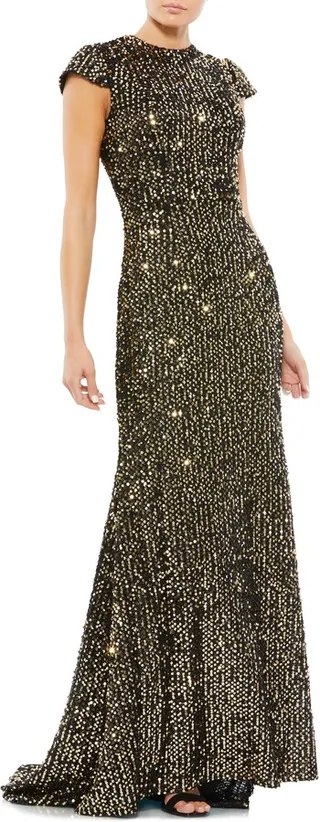Sequin Trumpet Gown