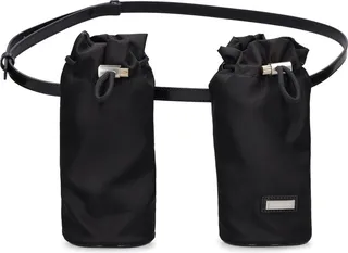 Tes Davis leather & nylon crossbody bag