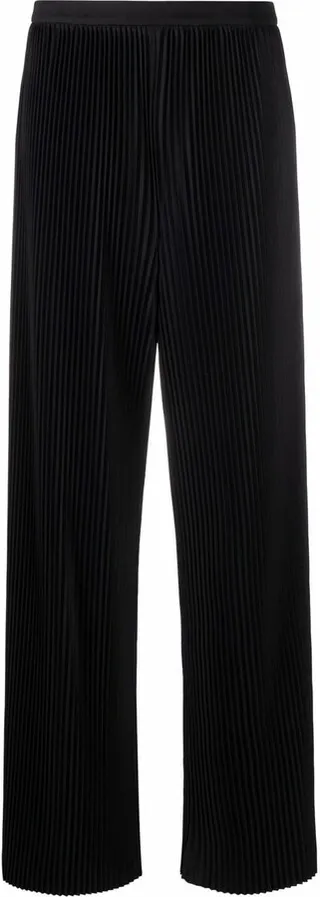 High-Waist Pleated Trousers