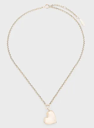 Ionic Plated Carnation Gold Steel Necklace