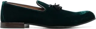 Velvet Nicholas tassel-detail slippers