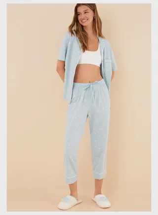 Button Down Pyjama Shirt