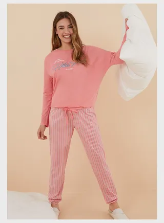 High Waist Pyjama Pants