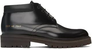 Common Projects Black Combat Derby Boots