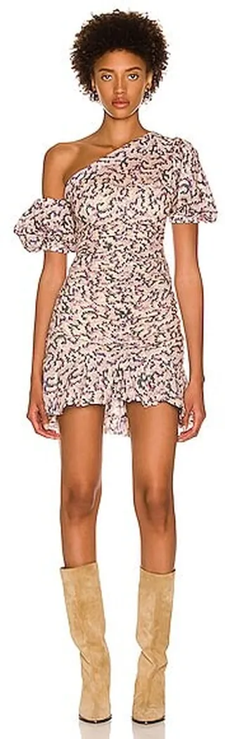 Isabel Marant Etoile Lecia Mini Dress in Blush