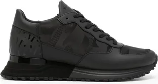 Logo-Print Panel Low-Top Sneakers