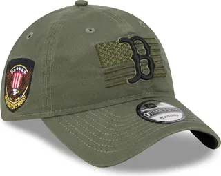 Men's New Era Green Boston Red Sox 2023 Armed Forces Day 9TWENTY Adjustable Hat