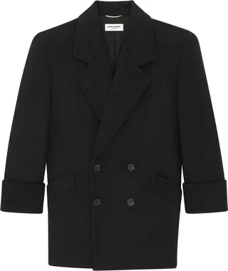 Double-Breasted Wool Coat