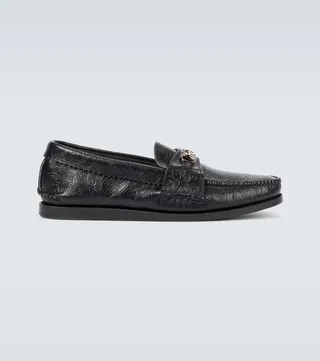 Bit leather loafers