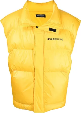 Logo-Print Padded Gilet