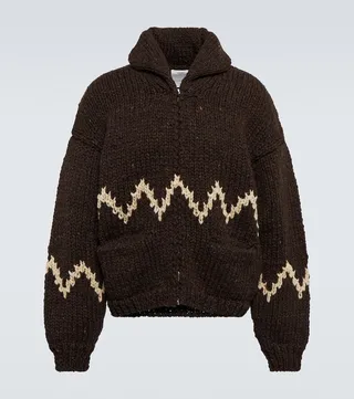 Zipped wool jacket
