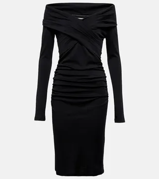 Minx wool-blend midi dress