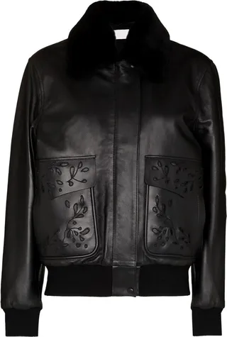 Broderie Anglaise-Detail Bomber Jacket