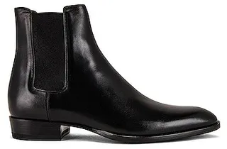 Saint Laurent Wyatt 30 Chelsea Boot in Black