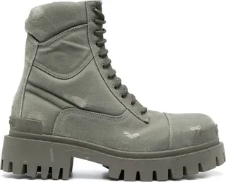 Lace-Up Combat Boots