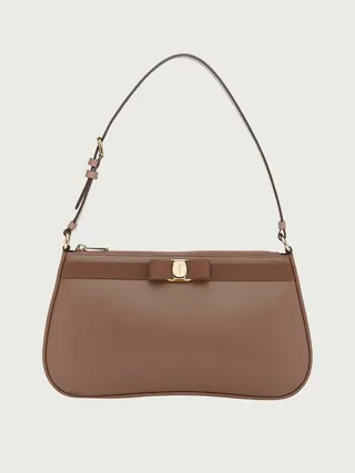 Ferragamo Women Vara bow shoulder bag Brown