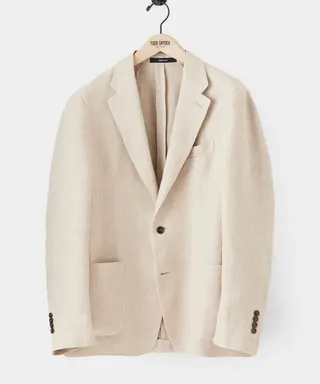 Italian Linen Madison Sport Coat in Khaki