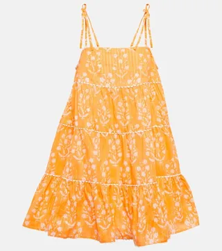 Floral cotton minidress