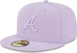 Men's New Era Lavender Atlanta Braves 2023 Spring Color Basic 59FIFTY Fitted Hat