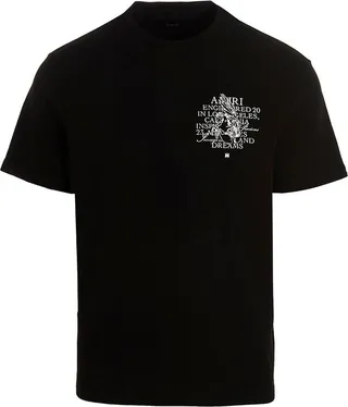 Amiri Logo Printed Crewneck T-Shirt