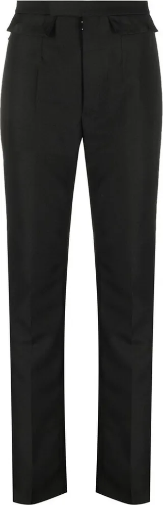 High-Waisted Straight-Leg Trousers