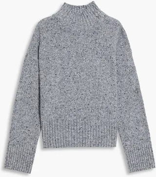 Donegal recycled wool-blend turtleneck sweater
