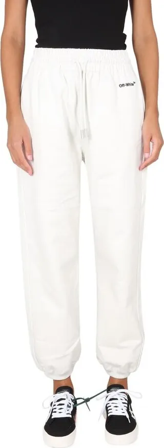 Off-White Logo Embroidered Drawstring Track Pants