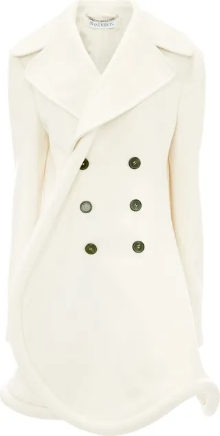 Bumper-Tube wool-blend peacoat