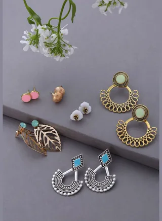 Pack of 6 Designer Earrings