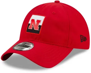 Men's New Era Scarlet Nebraska Huskers Contrast Patch 9TWENTY Adjustable Hat