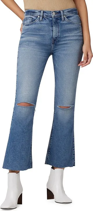 Barbara High Rise Crop Bootcut Jeans