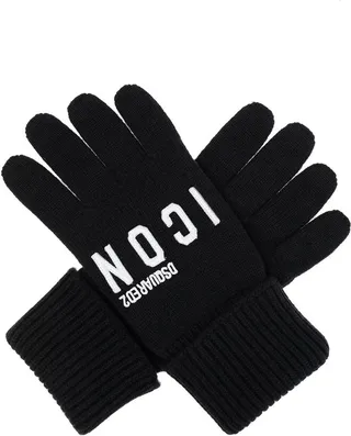 Dsquared2 Logo Embroidered Gloves