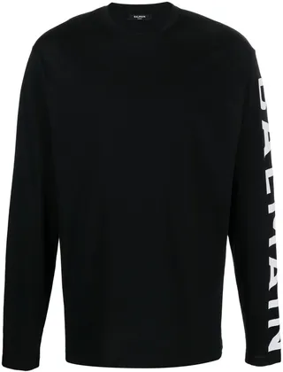 logo-print long-sleeved T-Shirt