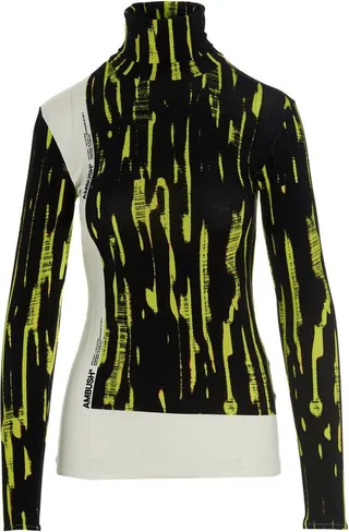All-over Graphic Print Turtleneck Top AMBUSH