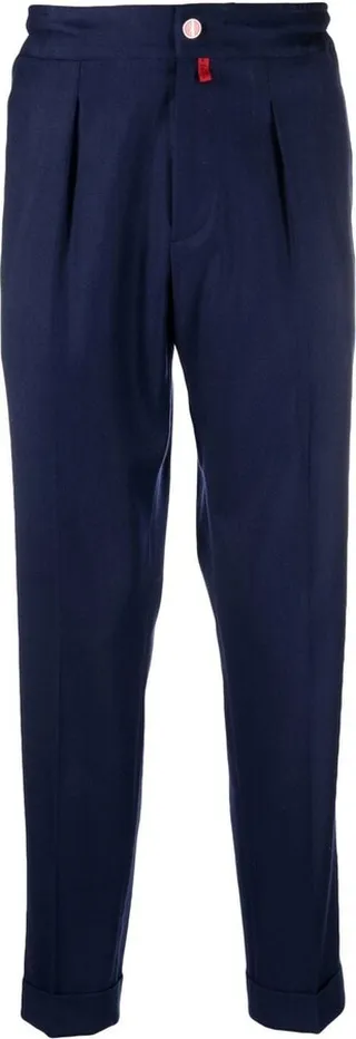 Dart-Detail Tapered-Leg Trousers