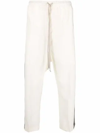 Cropped Drawstring Trousers