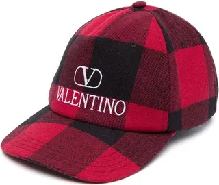 Check-Print Virgin-Wool Cap